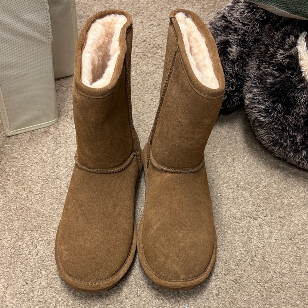 Cozy Brown Suede Women's Boots